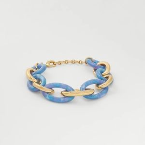 Ann Taylor Tortoiseshell Print Link Bracelet